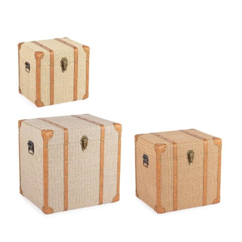 SET 3 BAULE WILFRED BEIGE MARRONE